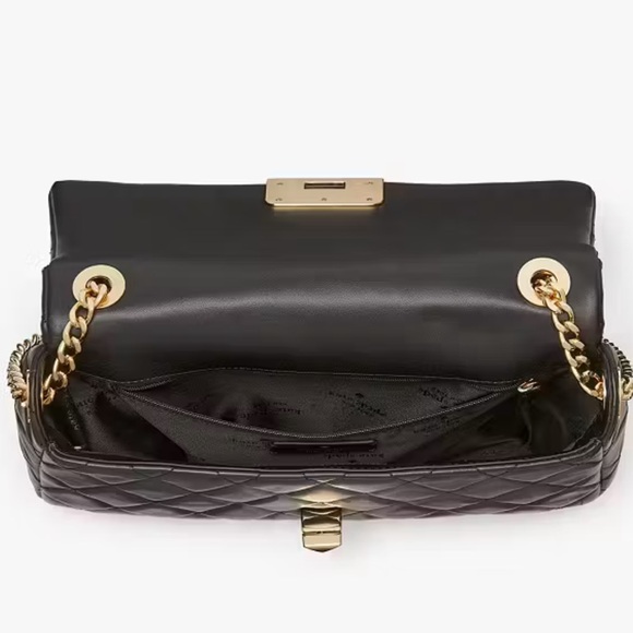 Kate Spade Outlet Carey Medium Flap Shoulder Bag - black - Picture 5 of 5